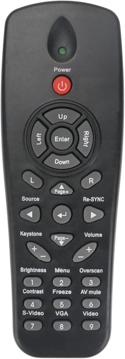 ALLIMITY Replce Remote control fit for Optoma Projector ES529 EW531 EW533ST EW536 EX521 EX525ST EX531 EX536 EX536L - ShopVlot
