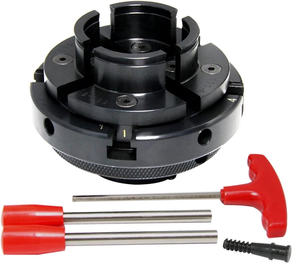 TASP 4" Wood Lathe Chuck 100mm 4 Jaw Self Centering With Wire 1 Inch M33 M18 Wood Turning Tool Accessories for - ShopVlot