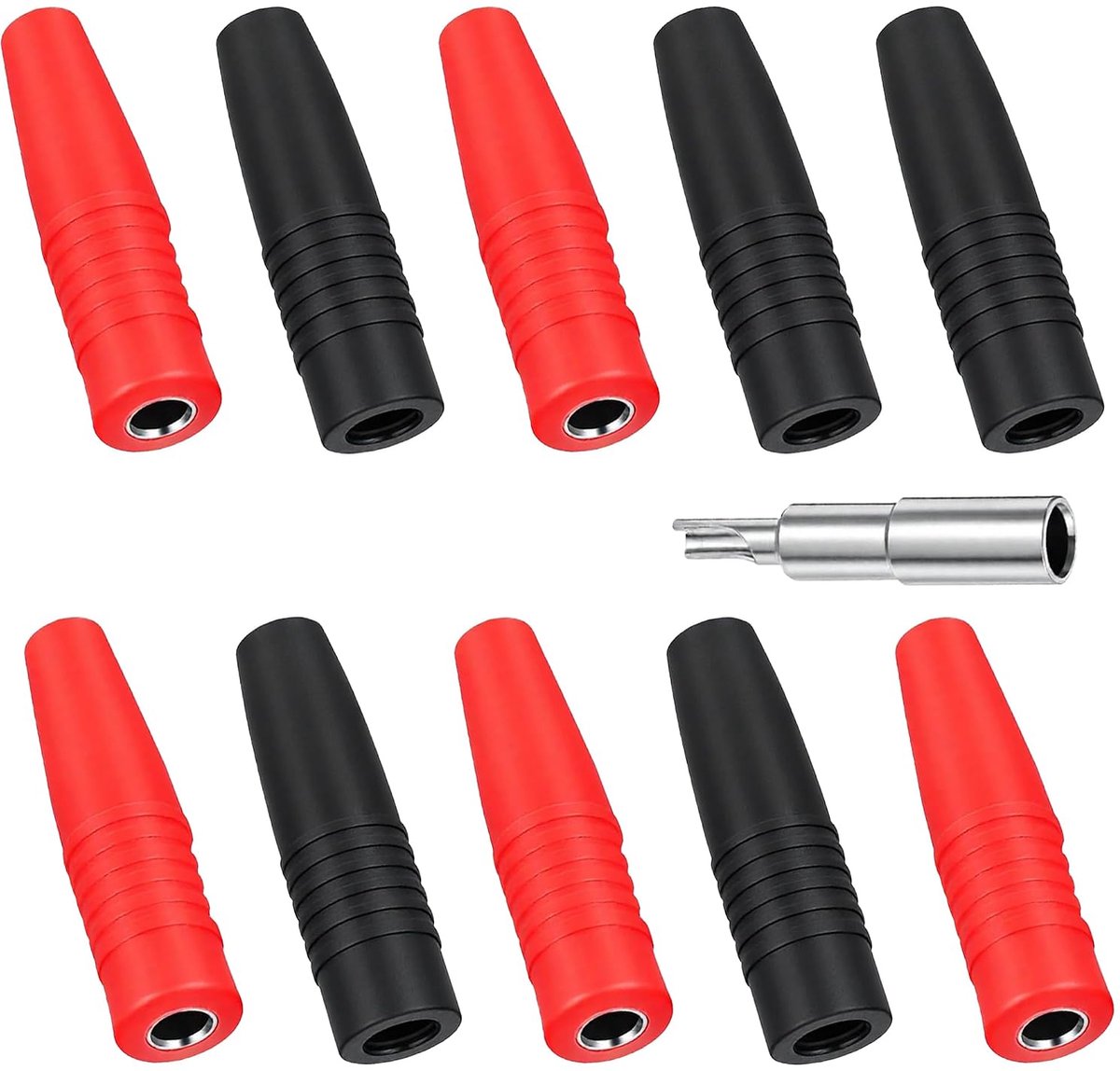 10 Bananensteckers 4mm voor Luidsprekers & Versterkers - ShopVlot
