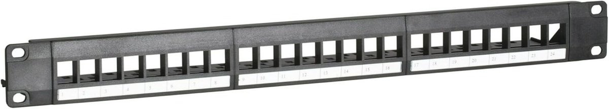 UTP patch panel for keystones - 24 ports - ShopVlot