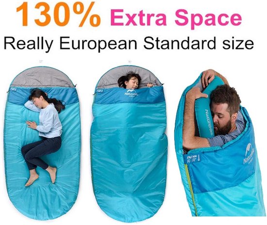 3 Season Adult Thicken Sleeping Bag with Compression Sack, Single Lightweight Waterproof Warm Outdoor Down Blanket - ShopVlot — afbeelding 2