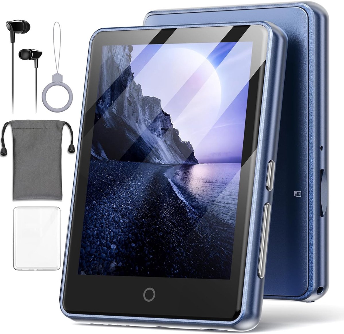 SNJY® MP3 Speler Bluetooth - MP4 Speler - Muziek Speler - Touchscreen - 32GB - Blauw
