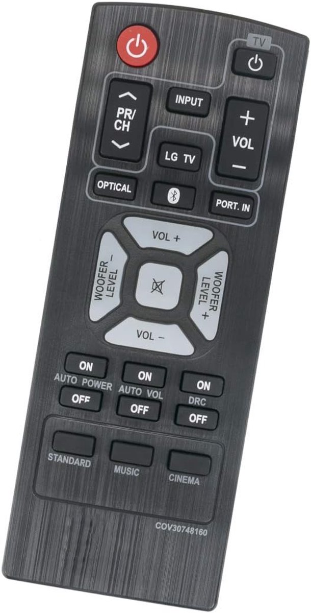 ALLIMITY COV30748160 remote control Replacement for LG Soundbar S24A1W NB2540 S24A1-W NB2540A NB2540-A - ShopVlot