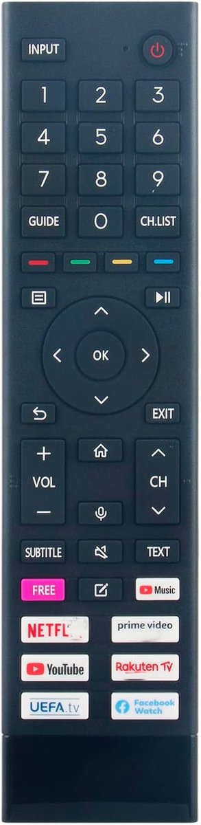 AULCMEET ERF3B80H IR Replacement Remote Control Compatible With Hisense 4K OLED Smart TV 43A7GQ 50A6BG 55A76GQ 40A4BG - ShopVlot