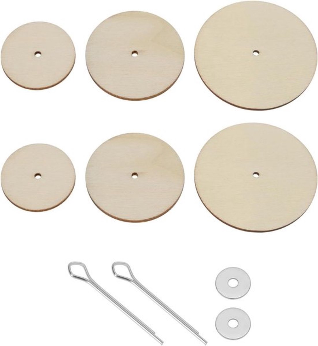 Pop Gewrichtspen - Gewrichtsledematen - Verbindingspen - Vezelplaat Schijven - 30mm 40mm 50mm - Accessoires Kit - voor Teddy Beer Speelgoed Poppen.