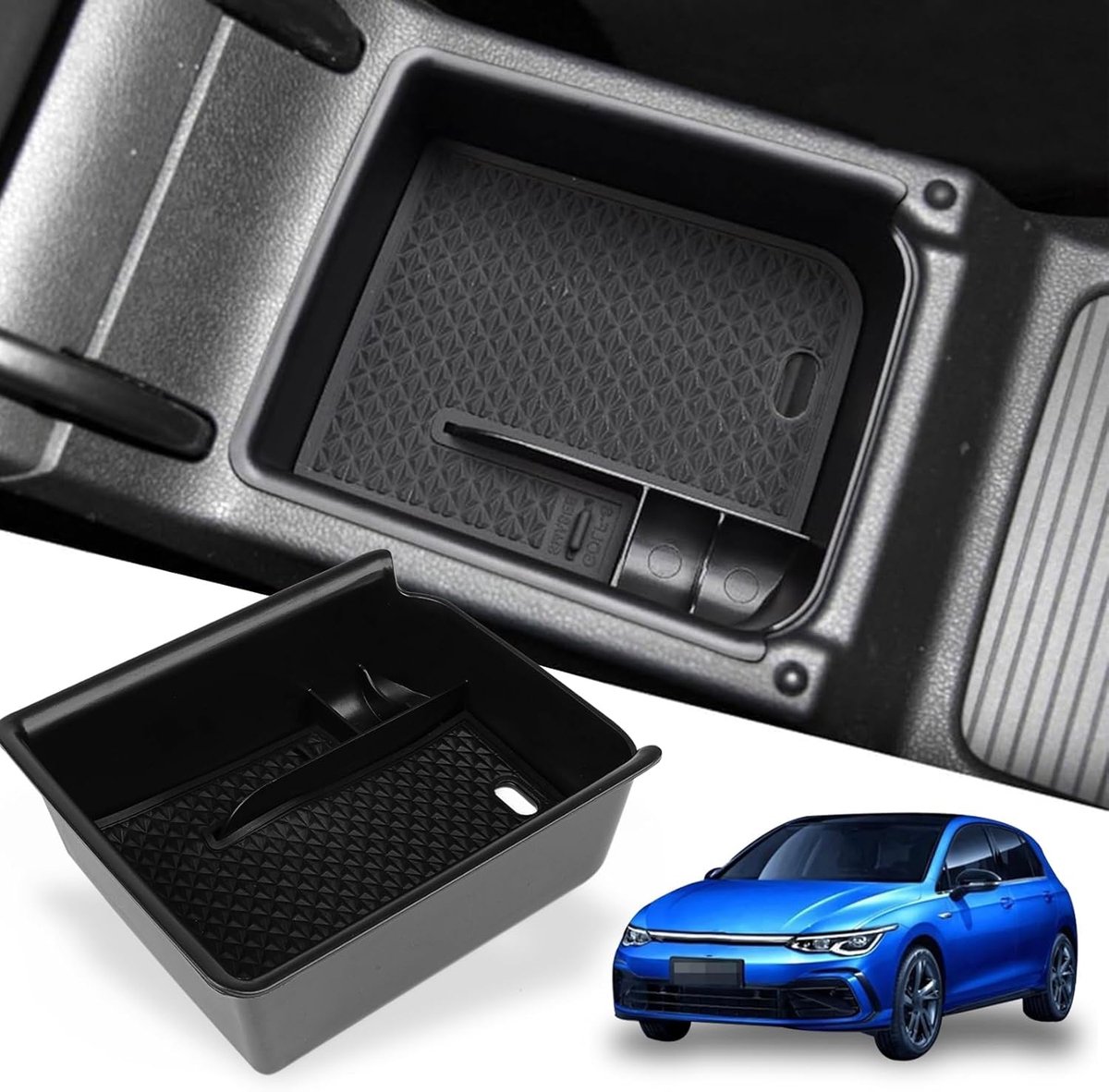 Armsteun Opbergvak VW 8 Mk8 GTI GTE GTD 2020-2024 - Multifunctionele Organiser - Slimme Ruimtebesparing - ShopVlot