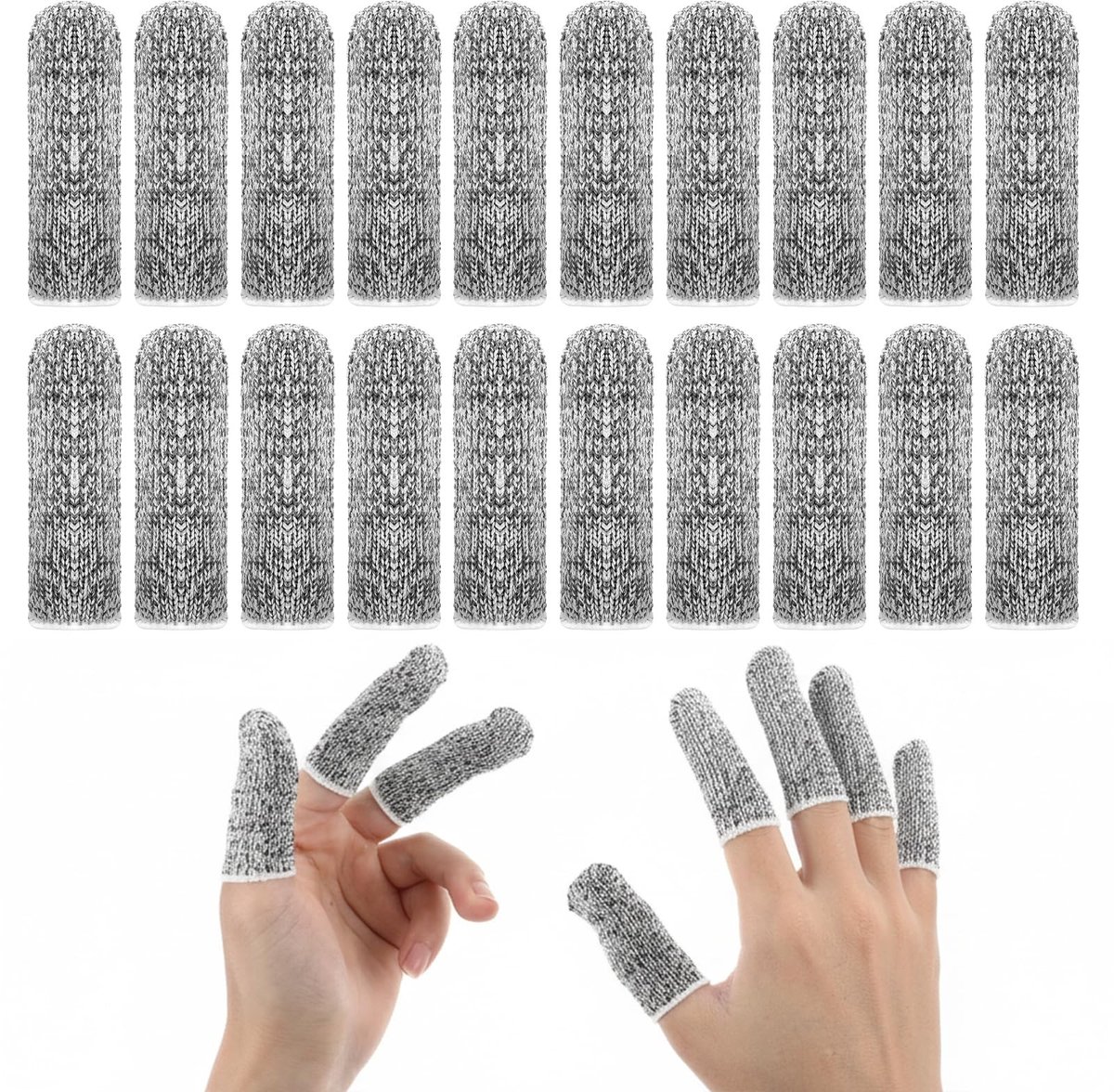 Solidchoice - Herbruikbare Antislip Vinger Cots, 20 Stuks
