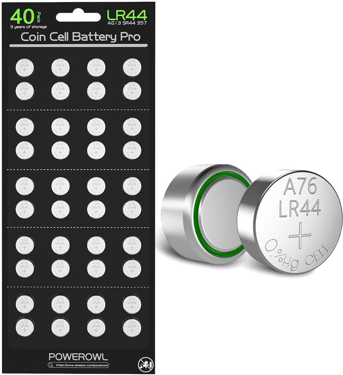 Solidchoice - Premium Alkaline LR44 Batterijen 40 Stuks