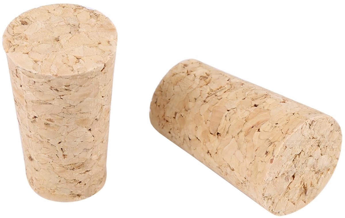 Solidchoice - Set van 10 Houten Kurken voor Flessen