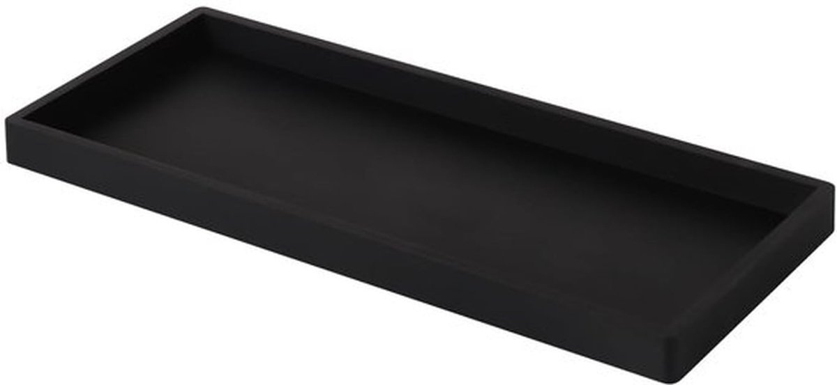 Badkamermeubellade, siliconen badkamerblad, verdikte badkamermeubellade, decoratieve badkamerlade voor badkamerblad, dressoir (zwart)