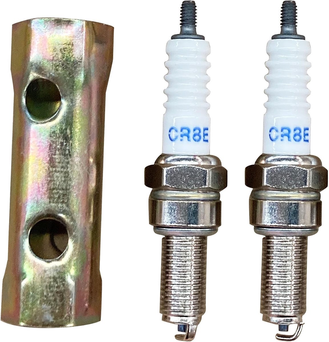 CR8E bougies 10 mm - set van 2 - installatiehuls inbegrepen - verbeterde motorprestaties - ShopVlot