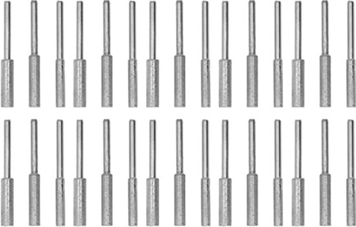 30 Stks Kettingzaag Slijper Steen Kettingzaag Slijpsteen Kettingzaag Slijper Kettingzaag Slijpbestand Kettingzaag Braam Kettingzaag Slijp Braam 4.0 Mm 4.8 Mm 5.5 Mm Slijpbestand 3 Mm Schacht Ge