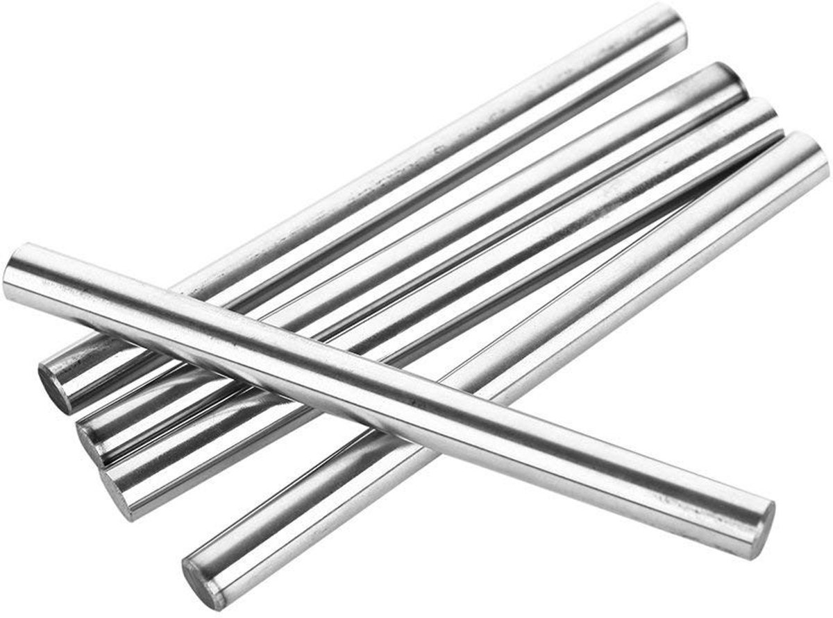 Solidchoice - Set van 5 Stalen Cilinders voor Lineaire Rails 8mm Diameter
