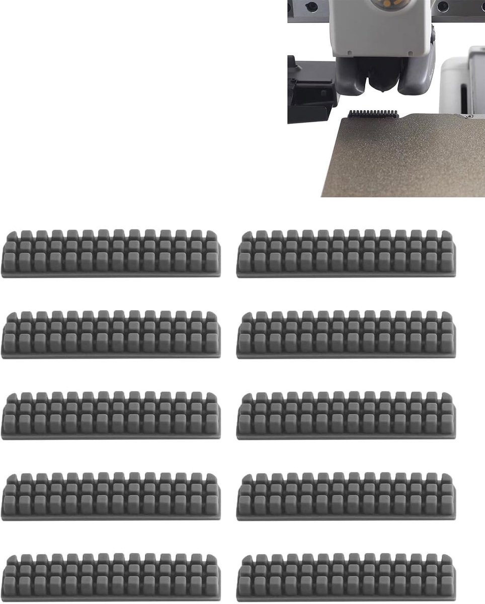 Siliconen borstelset 10 stuks - reinigingsaccessoires - voor 3D-printer sproeiers - effectief onderhoud - ShopVlot