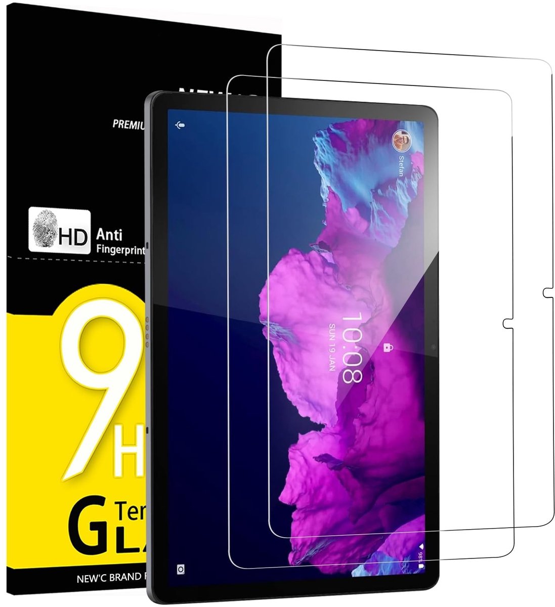 Solidchoice - Set van 2 Tempered Glass Screen Protectors voor Tablets