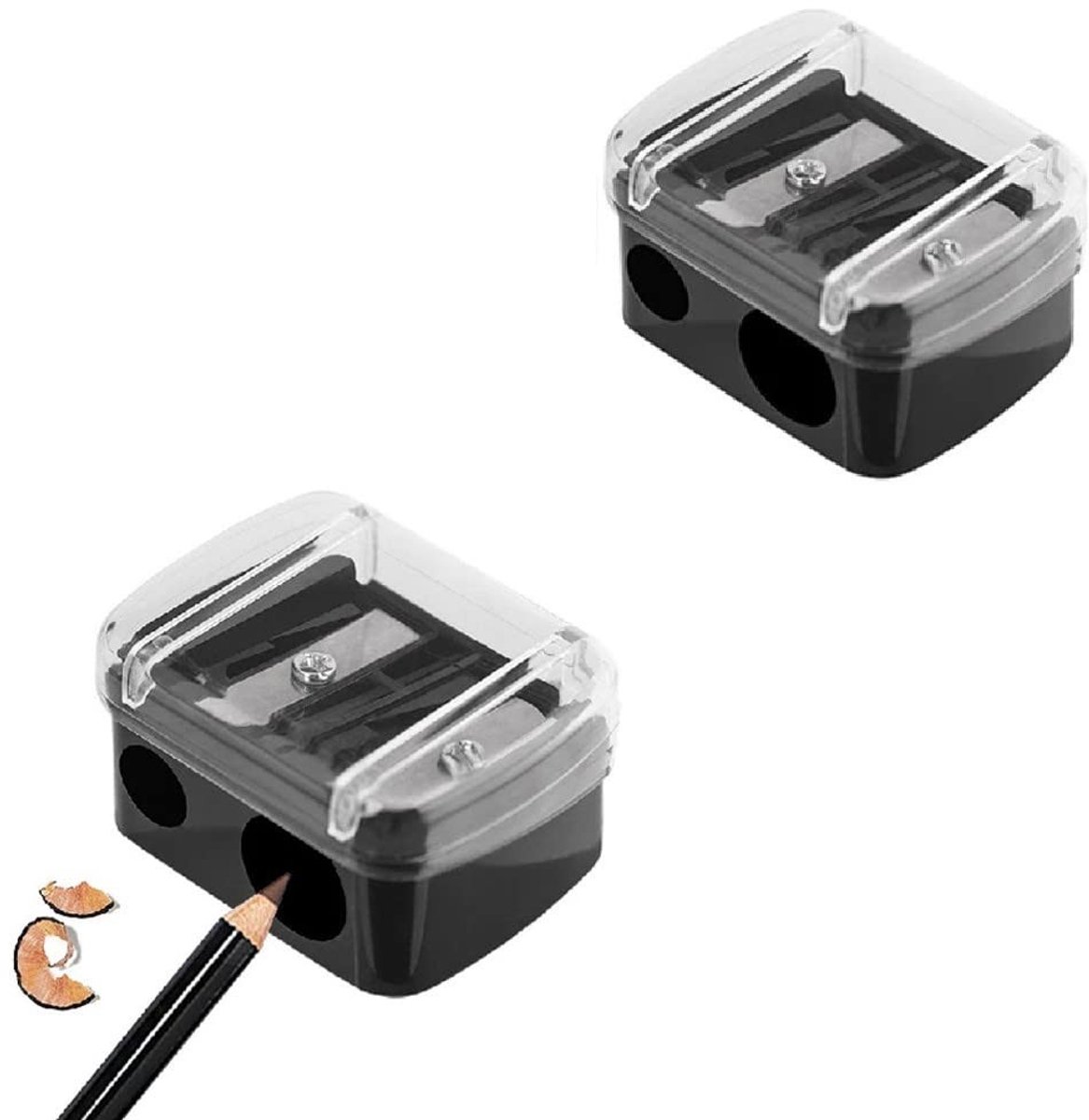 Solidchoice - Set van 2 Makeup Potloodslijpers voor Diverse Penselen