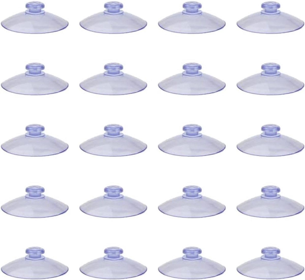 Suction Cups 20pcs - Transparant PVC - Sterke zuignap - Voor gebruik in auto of badkamer - ShopVlot