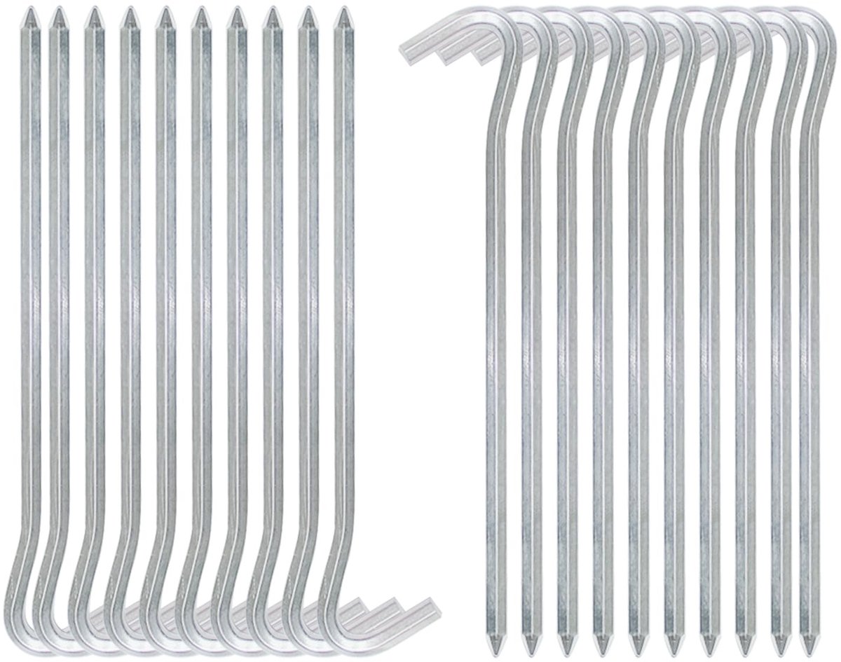 Solidchoice - 20 Stuks Aluminium Tent Haringen voor Camping