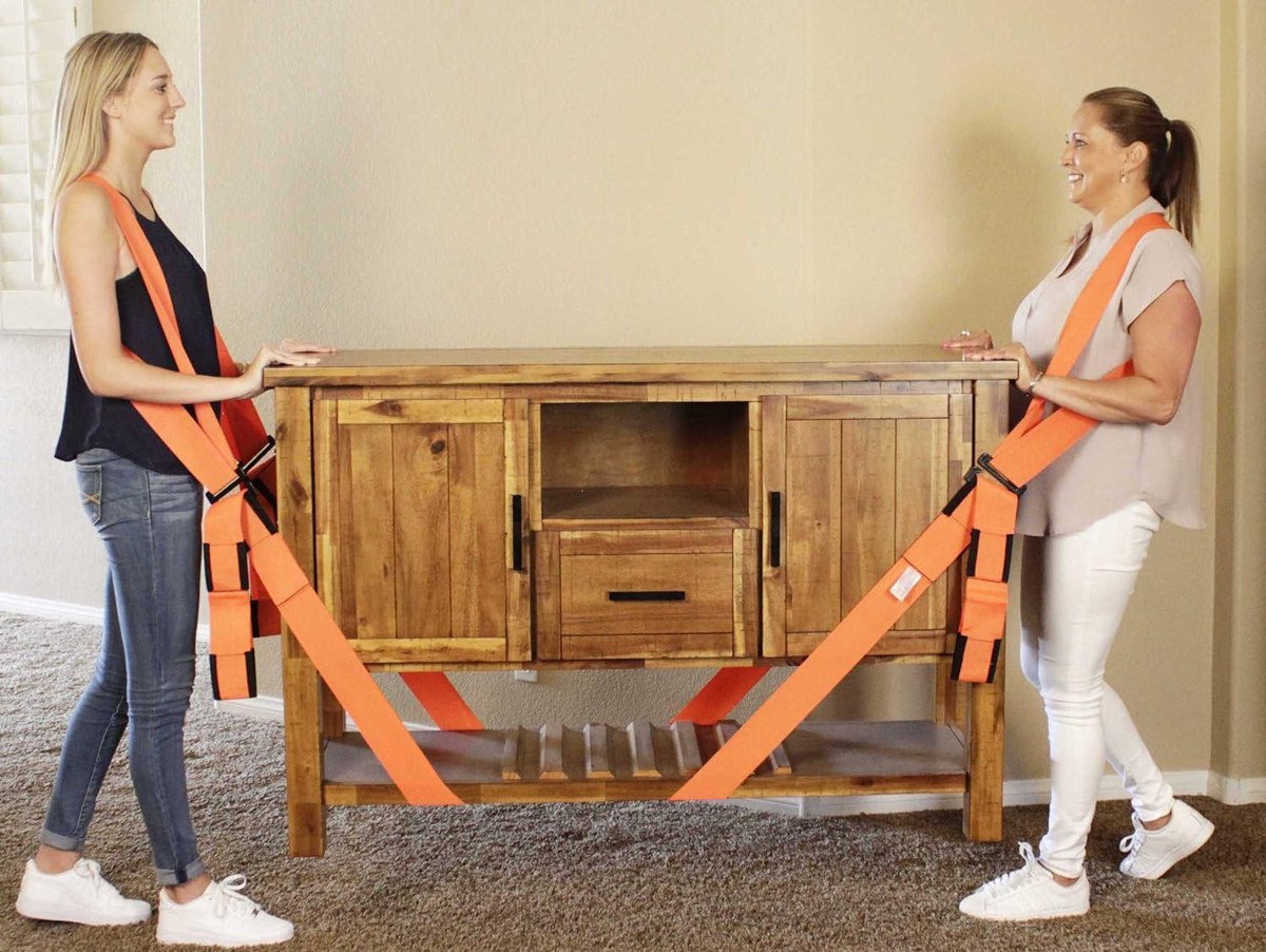Draagriem voor verhuizen - 2 personen - polyester - eenvoudig tillen van meubels - ShopVlot