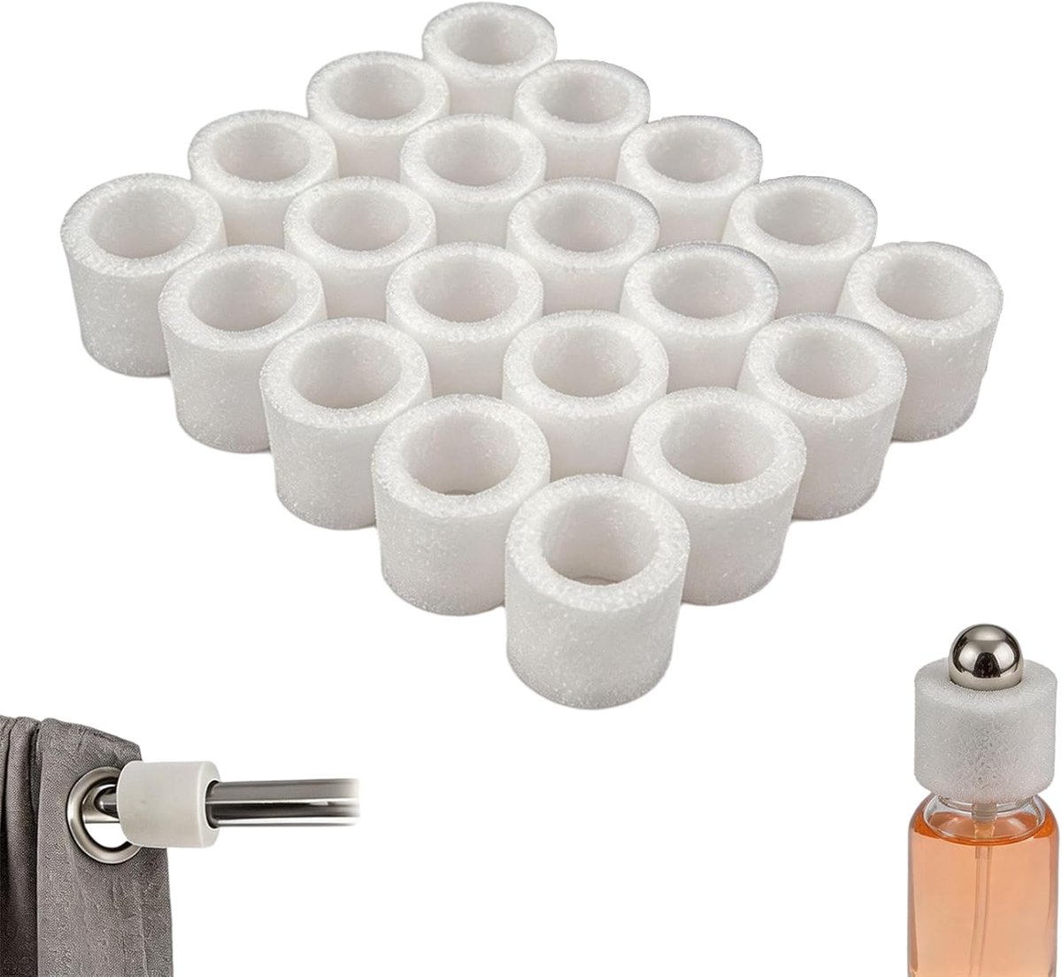 Schuim ringen set van 20 - 30 mm voor gordijnen - decoratieve accessoires - eenvoudig te installeren - ShopVlot