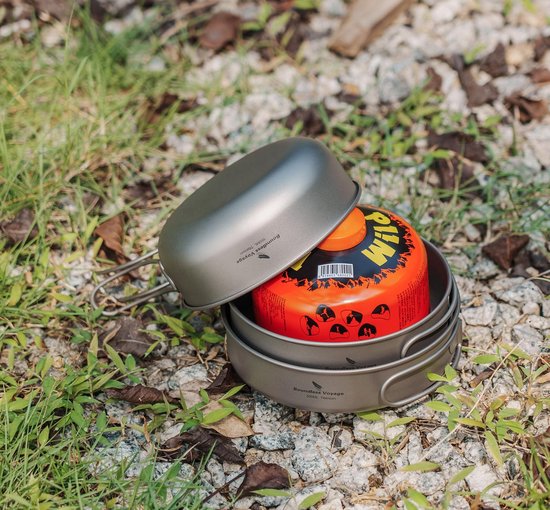 Solidchoice - Lichtgewicht Titanium Kookset voor Kamperen, 3 Delen — afbeelding 2