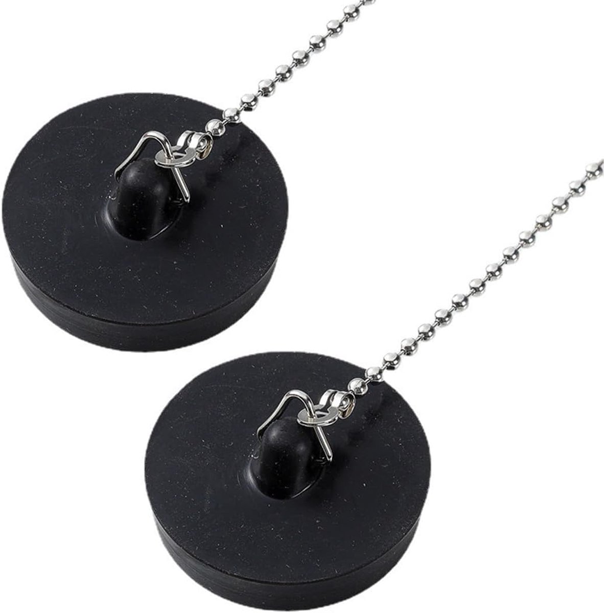 Afvoerstop 43 mm - PVC met ketting - perfect voor wastafel en bad - milieuvriendelijk - ShopVlot