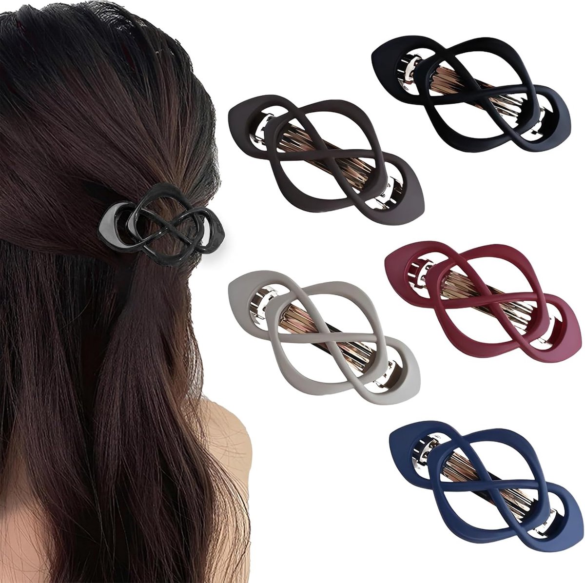 Haarspelden dames 5 stuks - kruisdesign - duurzame haaraccessoires - veelzijdig voor verschillende kapsels - ShopVlot
