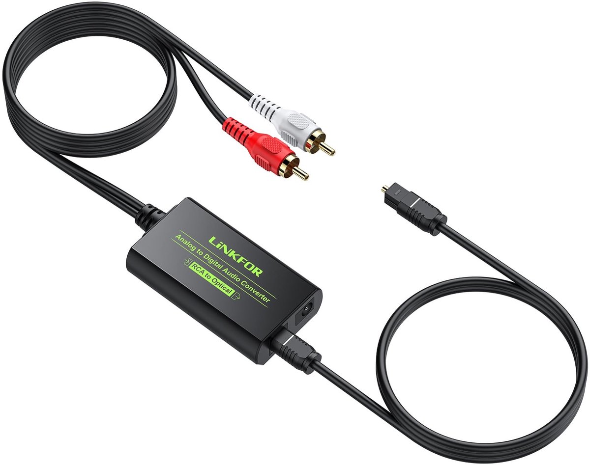 Solidchoice - Analoge naar Digitale Audio Converter met Optische Kabel