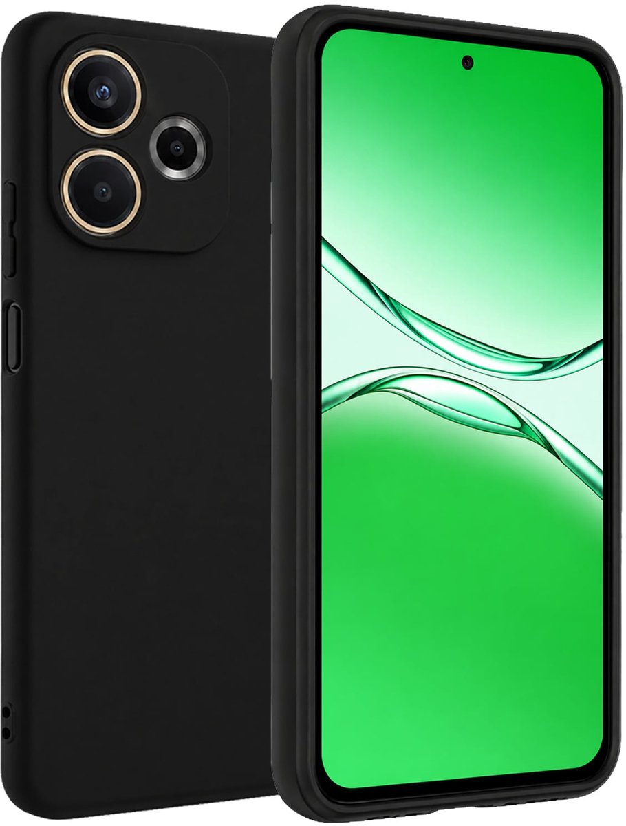 Hoesje Geschikt voor OPPO A5 Pro - Sterk & Shockproof - Hoes Cover - Siliconen Case - Zwart
