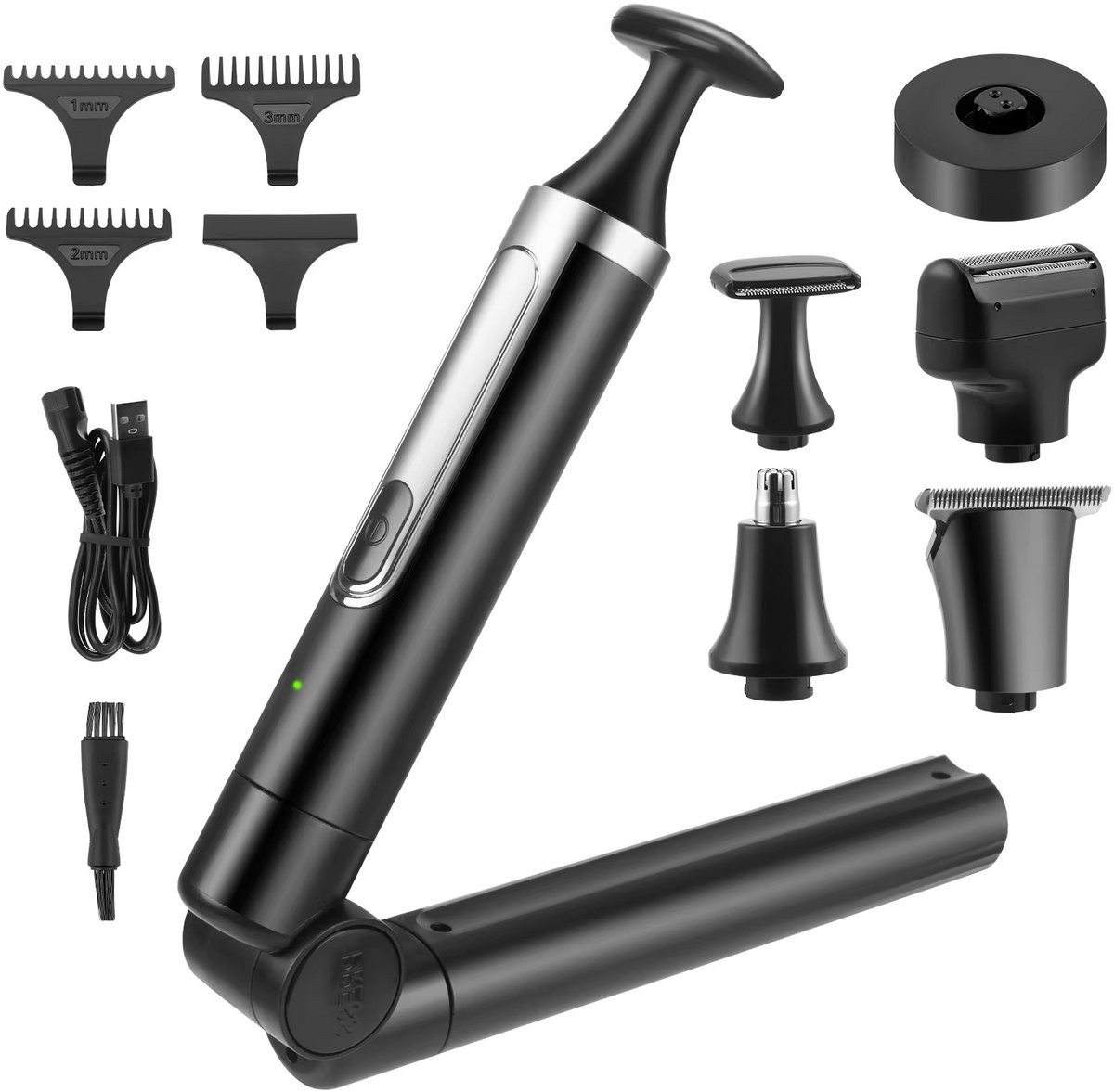 JOYNEXTBUY - Rugscheerapparaat met Lange Steel – Draadloos & Oplaadbaar – Bodygroomer voor Mannen – Nat & Droog Scheerapparaat – Lichaamshaar Trimmer