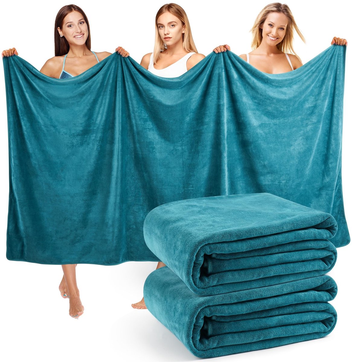 Solidchoice - XXL Badhanddoek 100 x 200 cm Zeer Absorberend