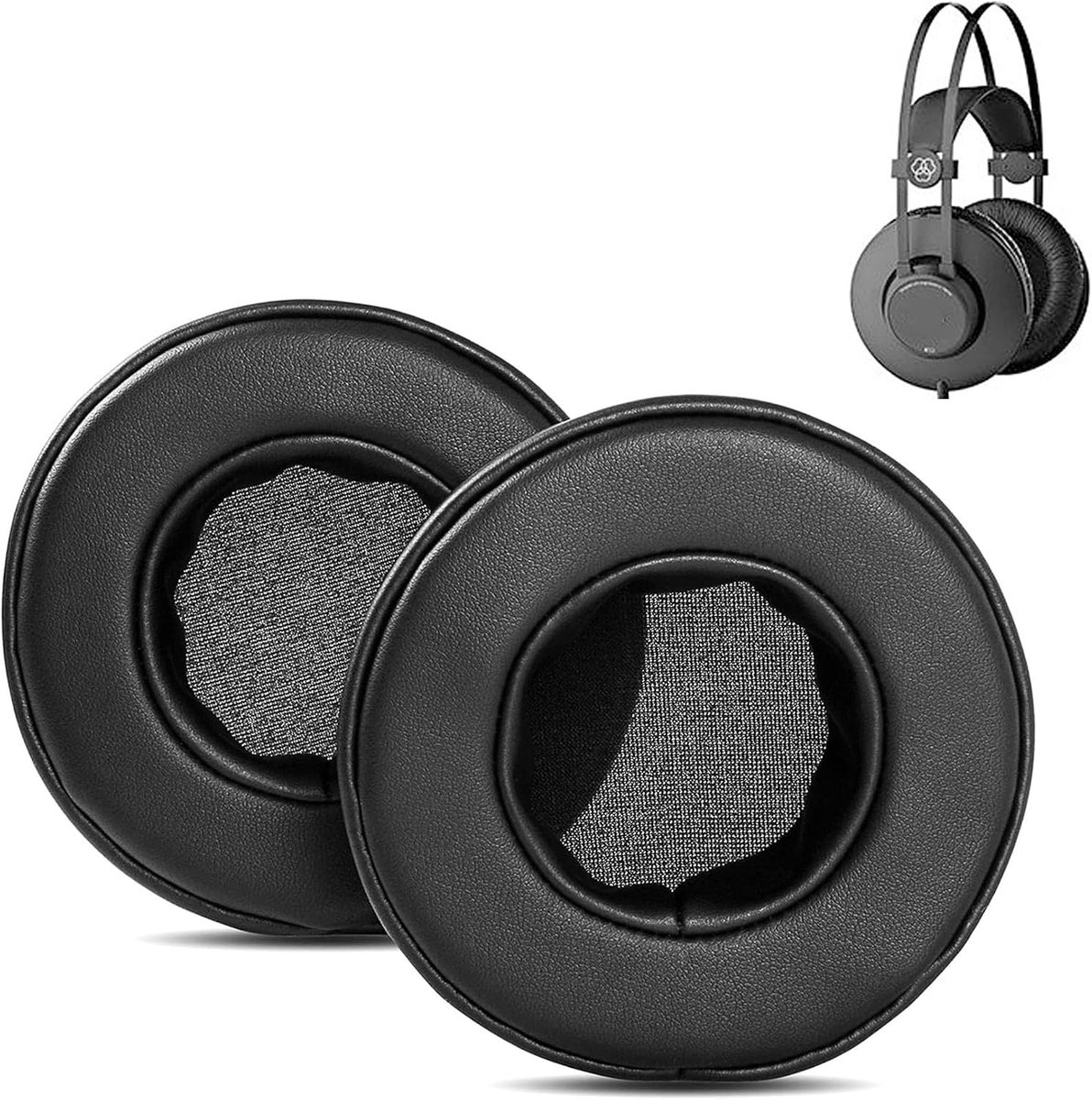 Ear Pads Replacement Compatible with AKG K52 K72 K92 K240 Headphones Replacement Ear Pads with Premium Protein Leather - ShopVlot