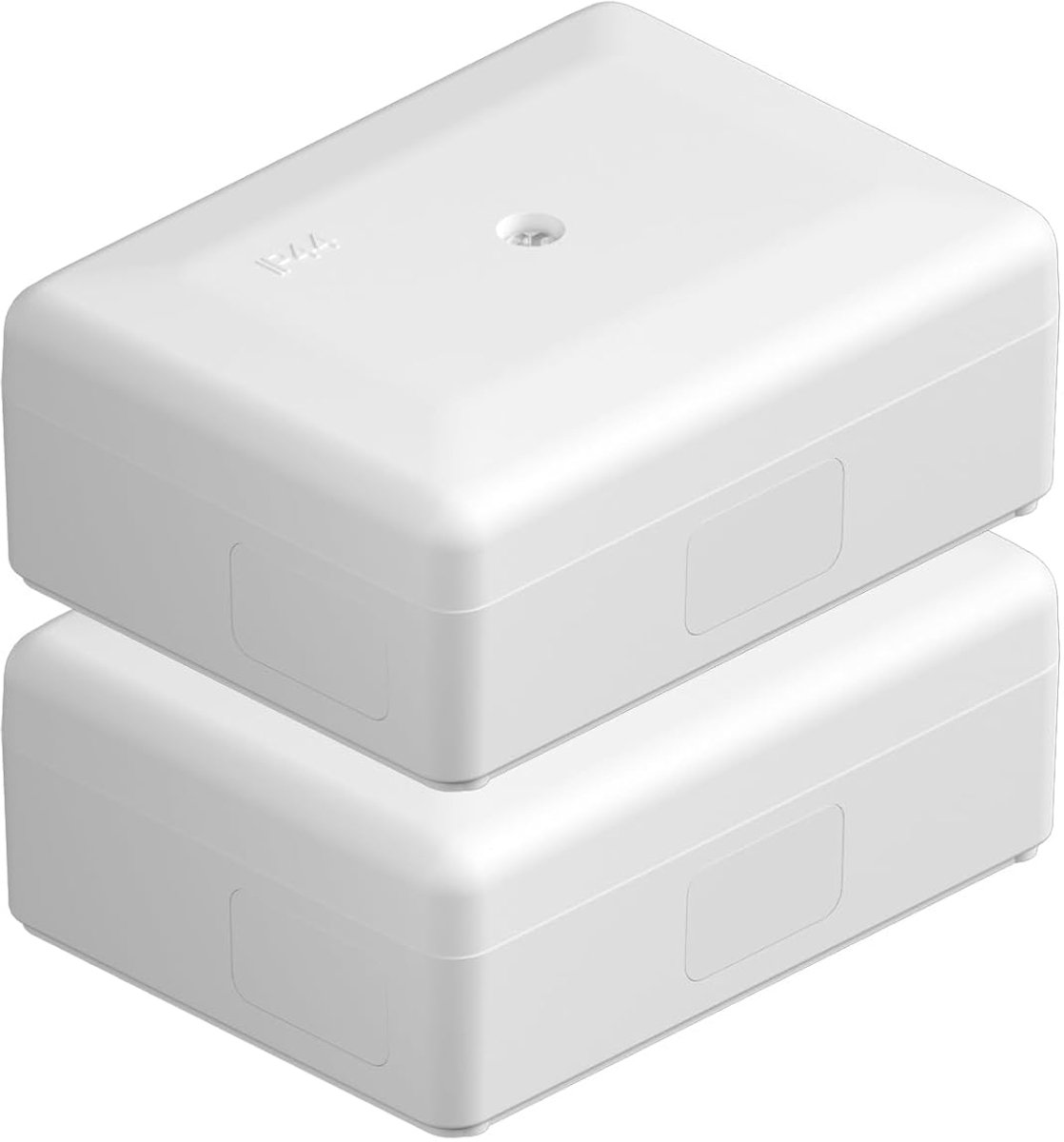 IP44 Surface Mounted Junction Box, ABS, 2 Pieces, Splashproof Junction Box for Indoor and Outdoor Use, Junction Box - ShopVlot