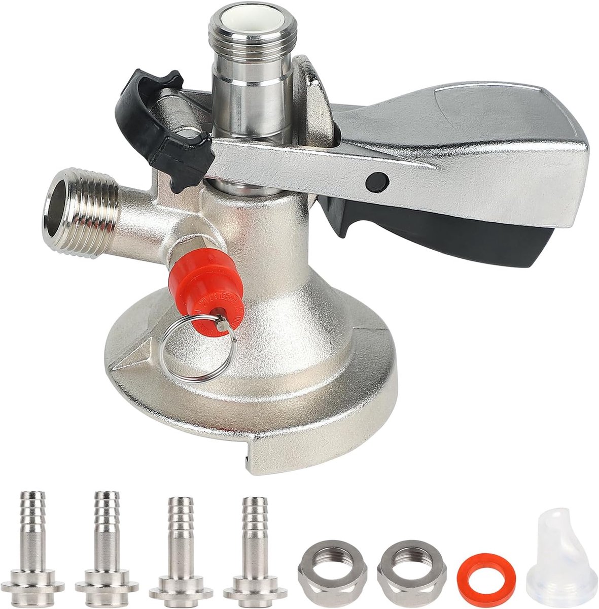 Bierfustkoppeling type A - G5/8 draad - Messing en roestvrij staal - Ideaal voor horeca en thuis - ShopVlot