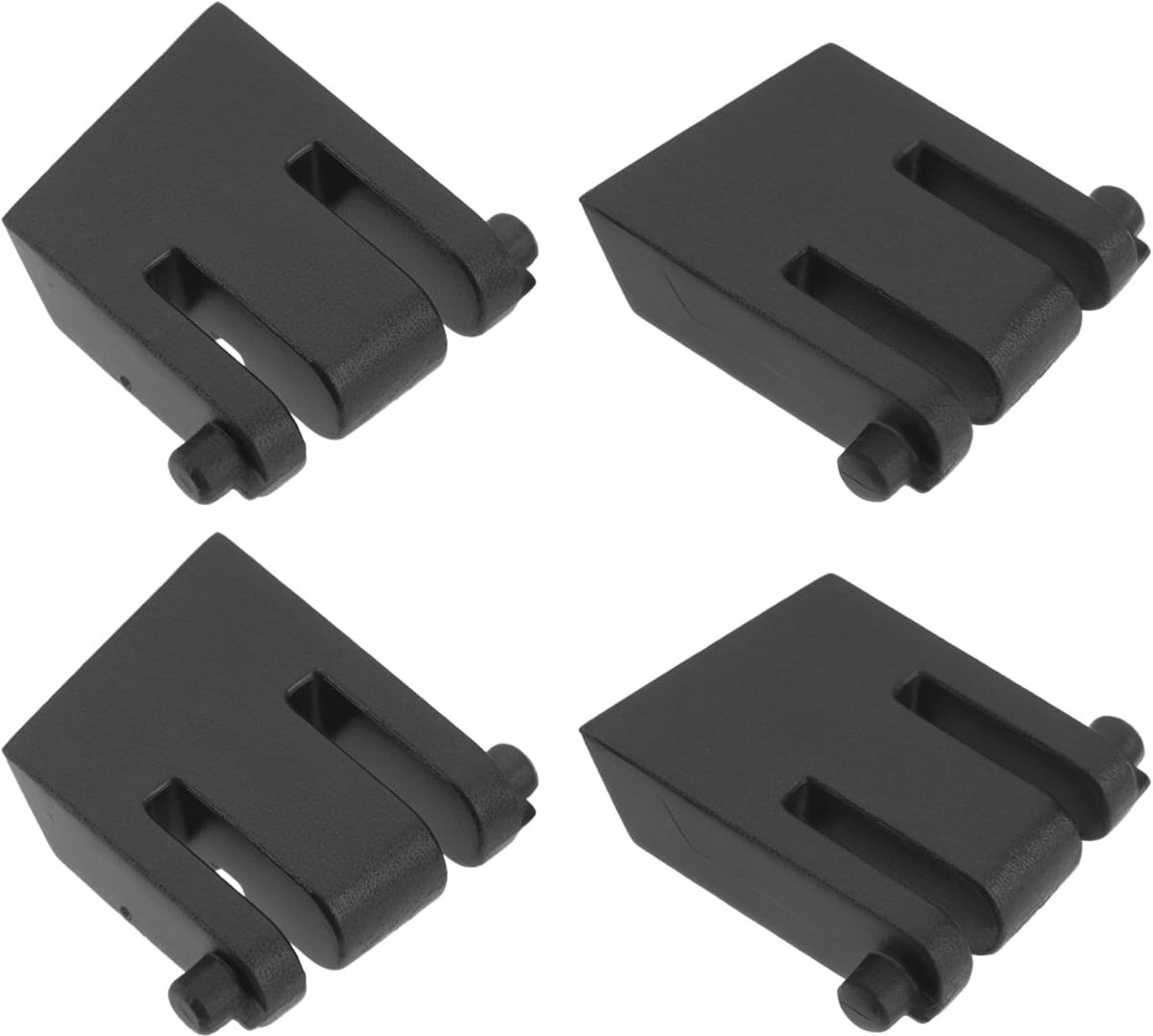 Vervangende toetsenborden voeten - zwart - set van 2 - compatibel met Corsair K60 K70 K95 - ShopVlot