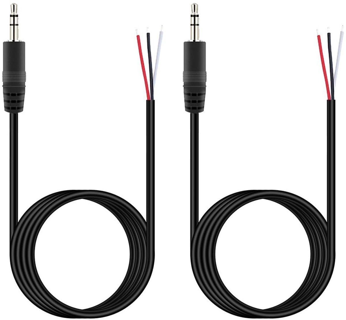Audiokabel 3.5mm Male Plug - 1.5m TRS 3 Pin - Open Einde Draad - Ideaal voor apparaatverbindingen - ShopVlot