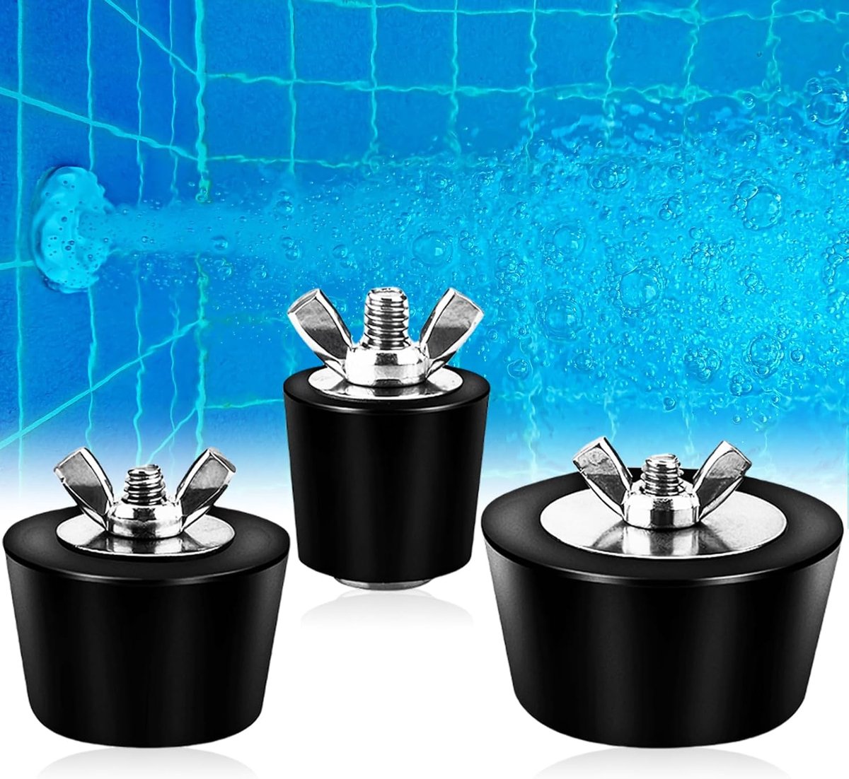 Pool winterstopper 25-51mm - rubber - stevige afdichting - ideaal voor onderhoud - ShopVlot