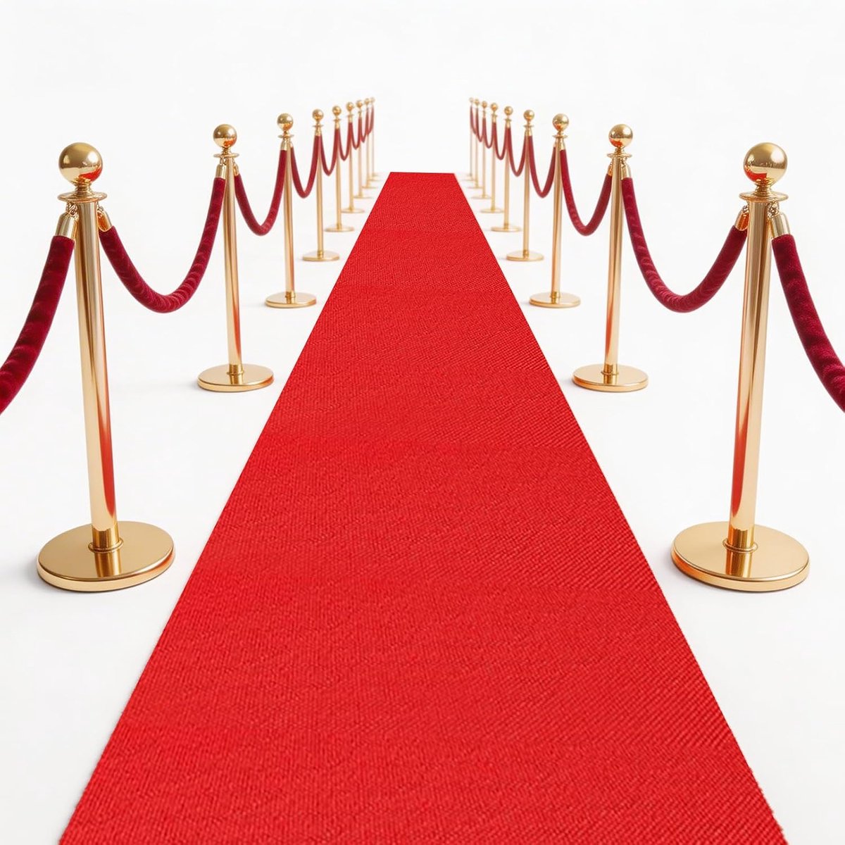 Rood tapijt 1m x 3m - dubbelzijdige tape - antislip - perfect voor bruiloft - ShopVlot