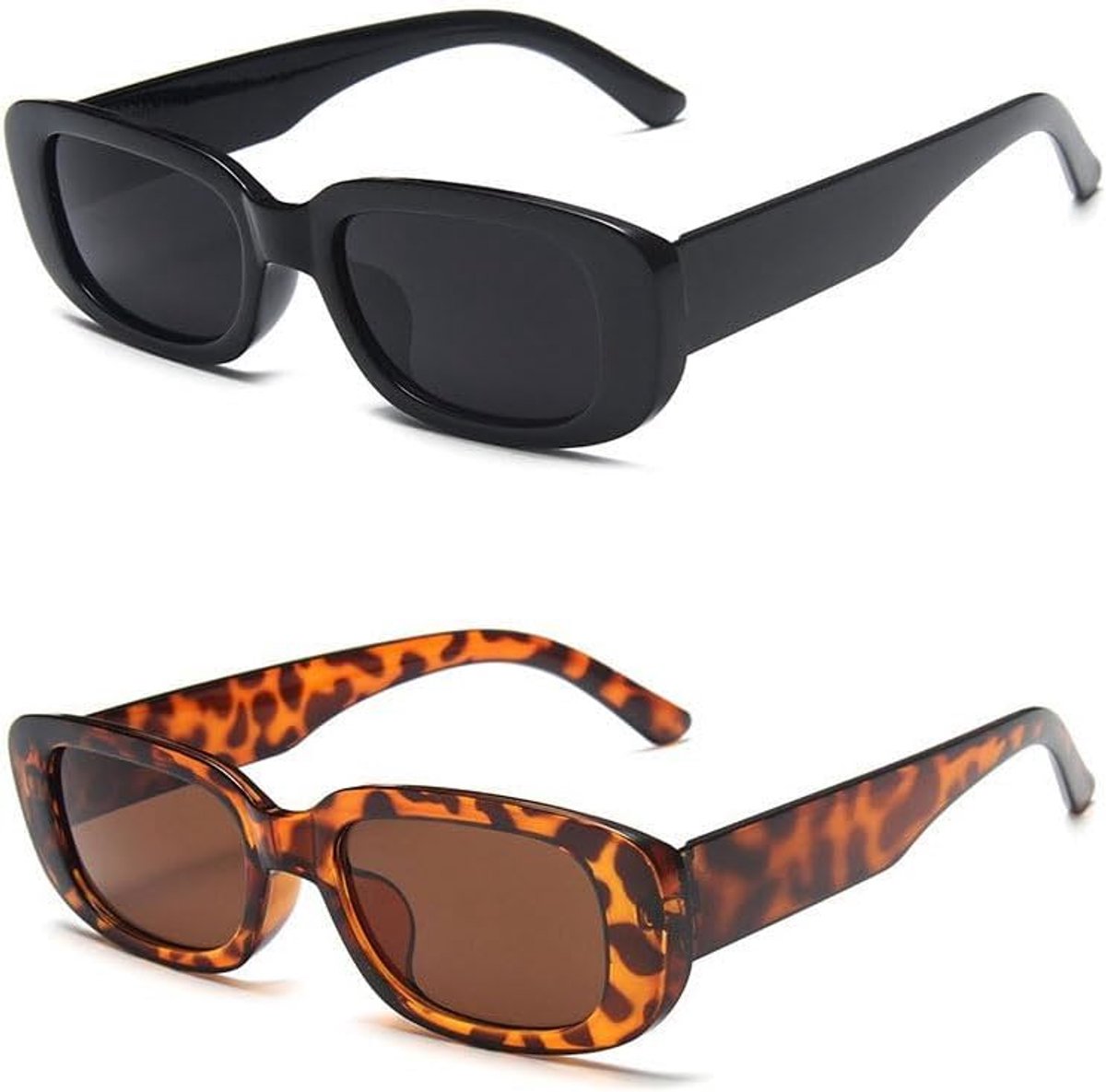 Zonnebril voor mannen en vrouwen - gepolariseerd - vierkant frame - UV400 bescherming - trendy retro look - ShopVlot