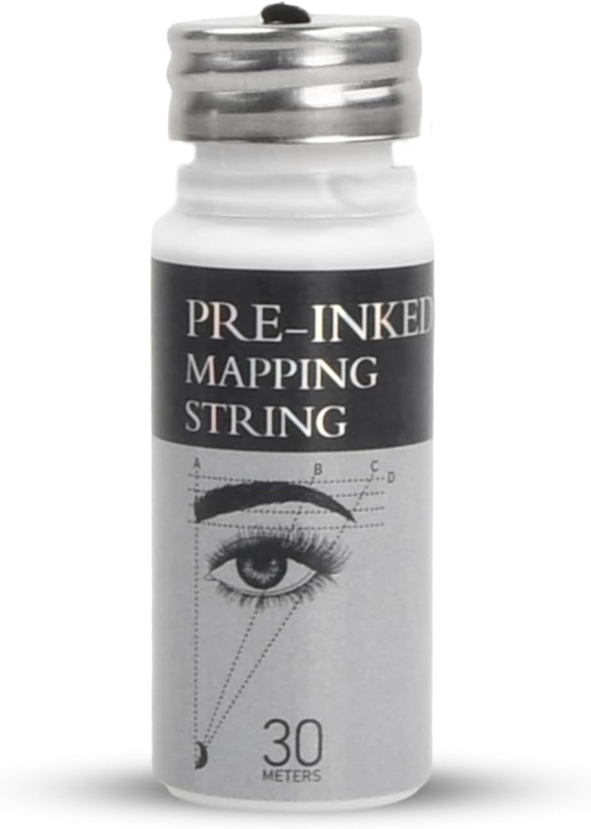 Eyebrow Mapping String 30m - Vooraf geverfd draad - Hoge zichtbaarheid - Precisie contouren voor microblading - ShopVlot