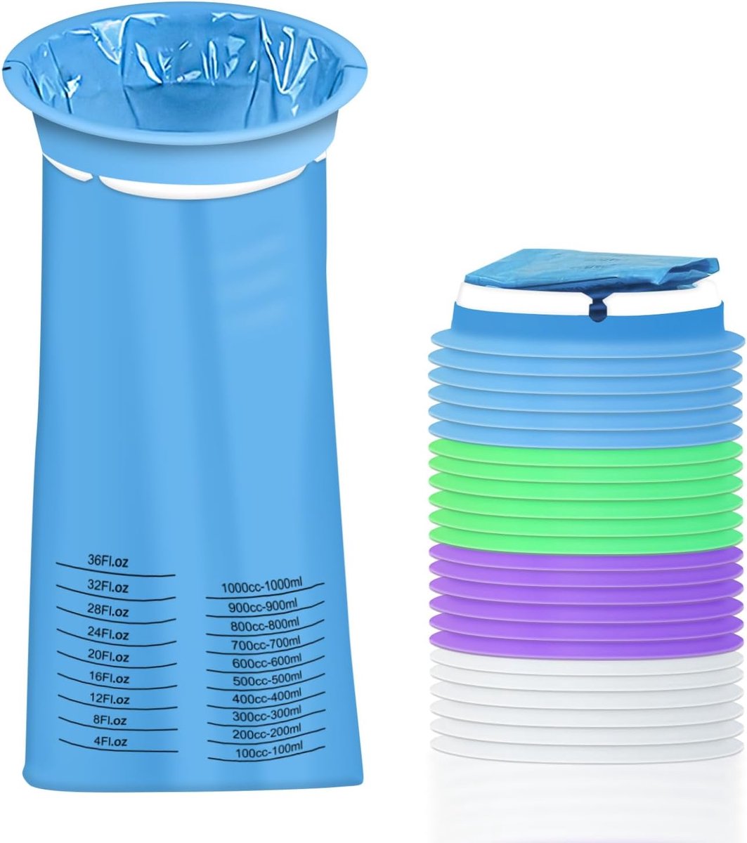 Spugzak met Mondstuk 40 Stuks - 1000 ml Hoogwaardige Emesis Zak - Opaak en Ruim - Ideaal voor Auto - ShopVlot
