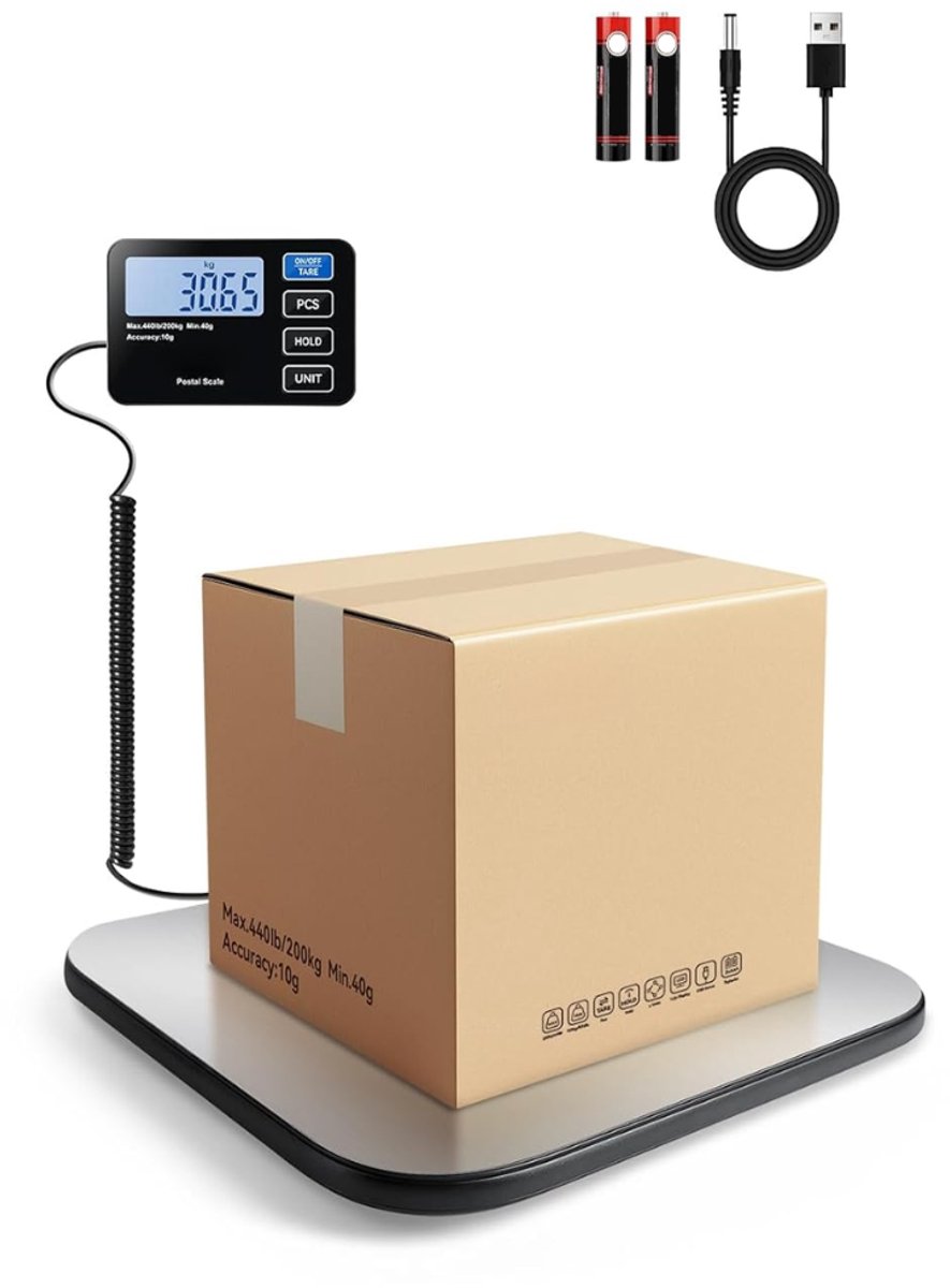 ZRNS® Digitale Pakketweegschaal - Postweegschaal - Platformweegschaal - Tot 200 kg