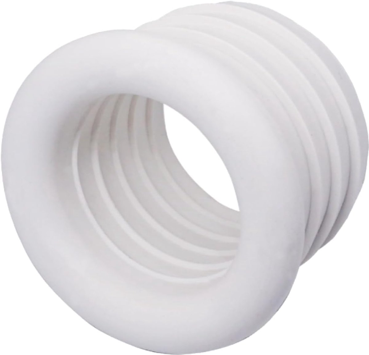 Afvoerpijp connector 32 x 25 mm - rubber wit - eenvoudig te installeren - geschikt voor afvoer van wasmachines - ShopVlot
