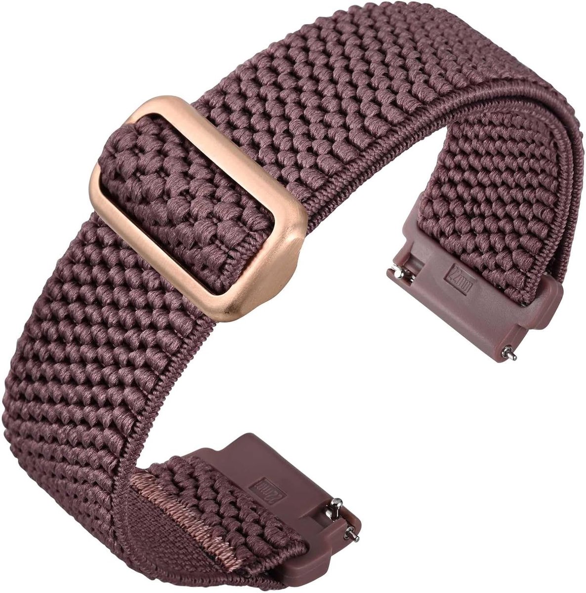Horlogeband 16-24mm - Elastische nylon band - Verstelbaar - Snelle wissel - ShopVlot
