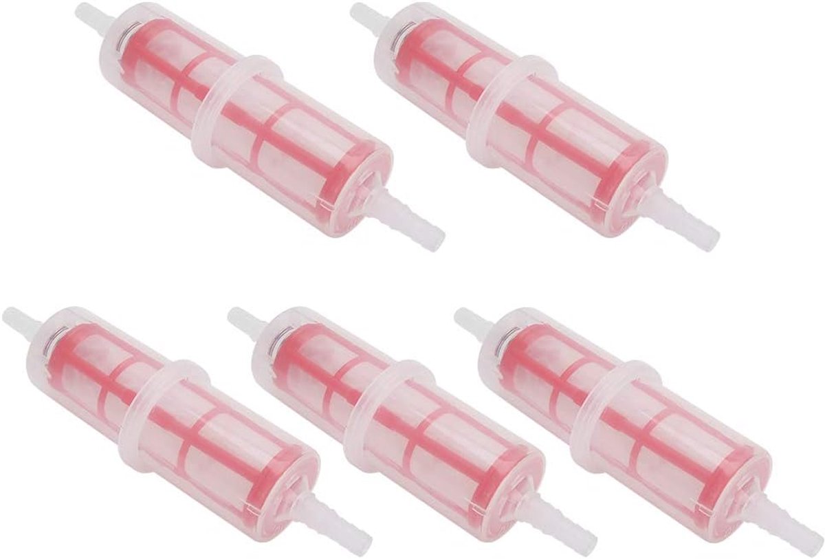 Brandstoffilter set 5-delig - 8mm en 10mm slang - eenvoudige installatie - geschikt voor zware heftrucks - ShopVlot