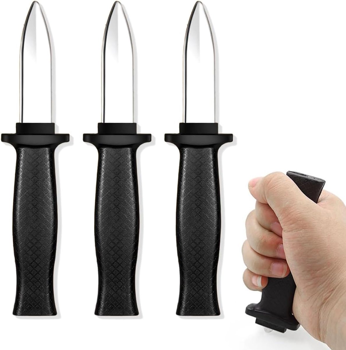 Pack of 3 Disappeared Trick Knives, Retractable Blade, Fake Theater Knife, Magic Knife, Plastic Dummy Article, Magic - ShopVlot
