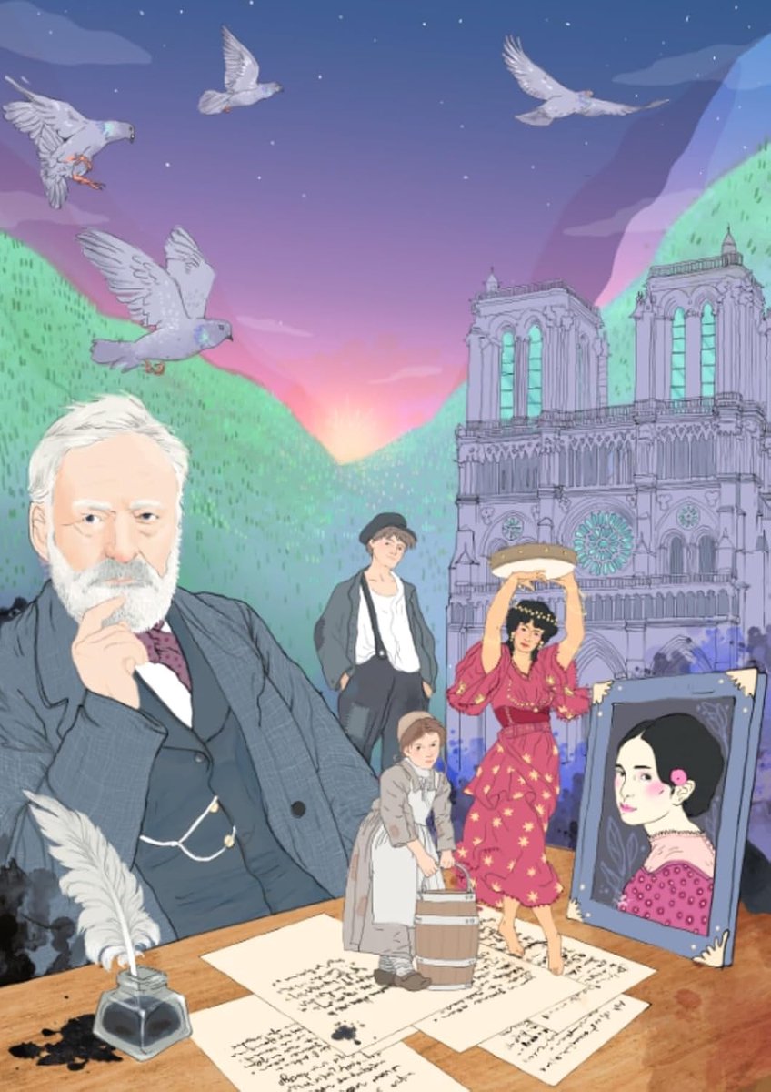 MIRALUDO Puzzle 1000 pieces - Victor Hugo - The Gallery of Legends - Box in book format for library - ShopVlot
