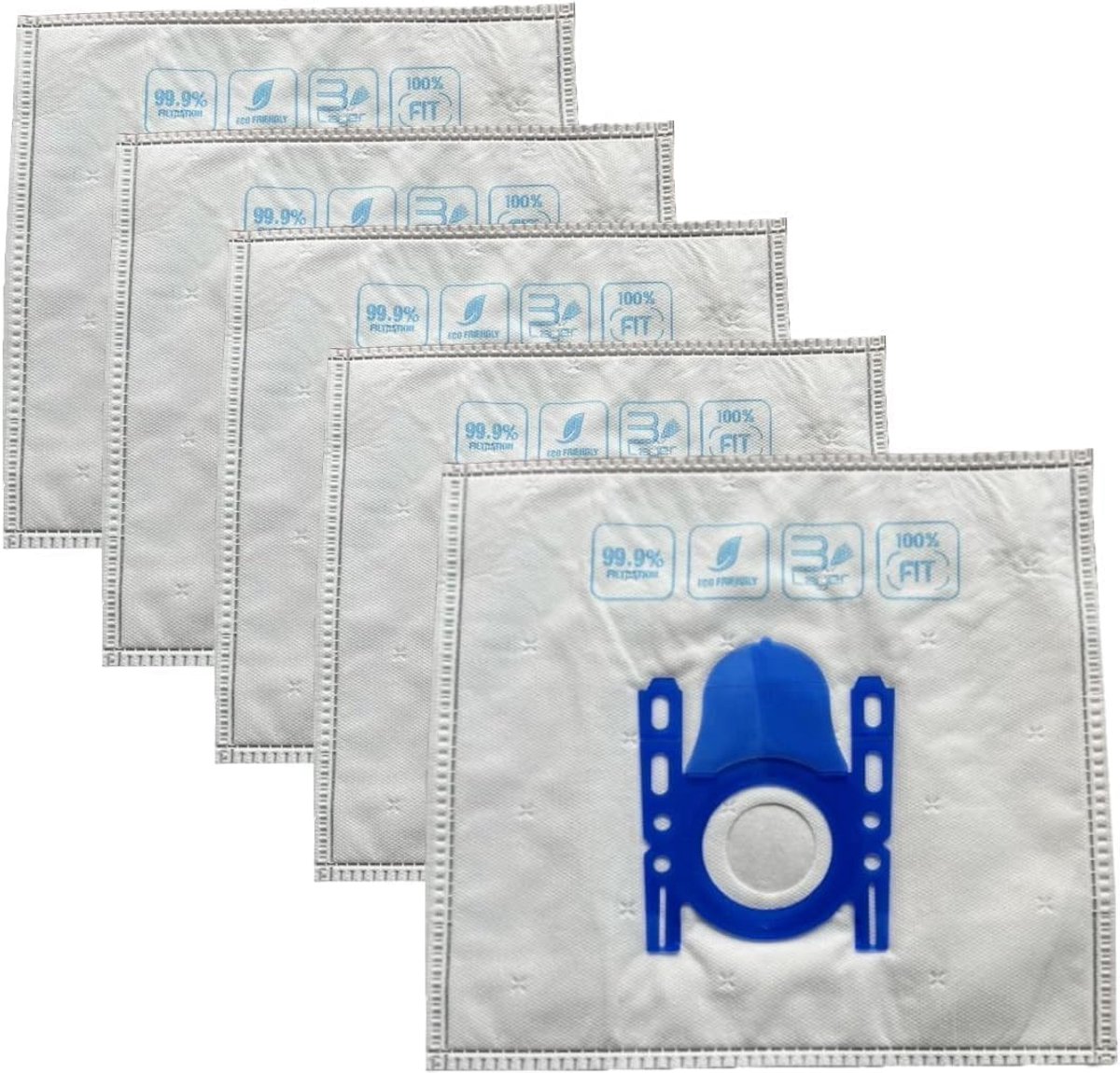5 x stofzuigerzakken geschikt voor Bosch, BBZ41FG, GL-30, Logo, BGB75, BGL6, BGL8 vervangende stofzuigerzakken - ShopVlot