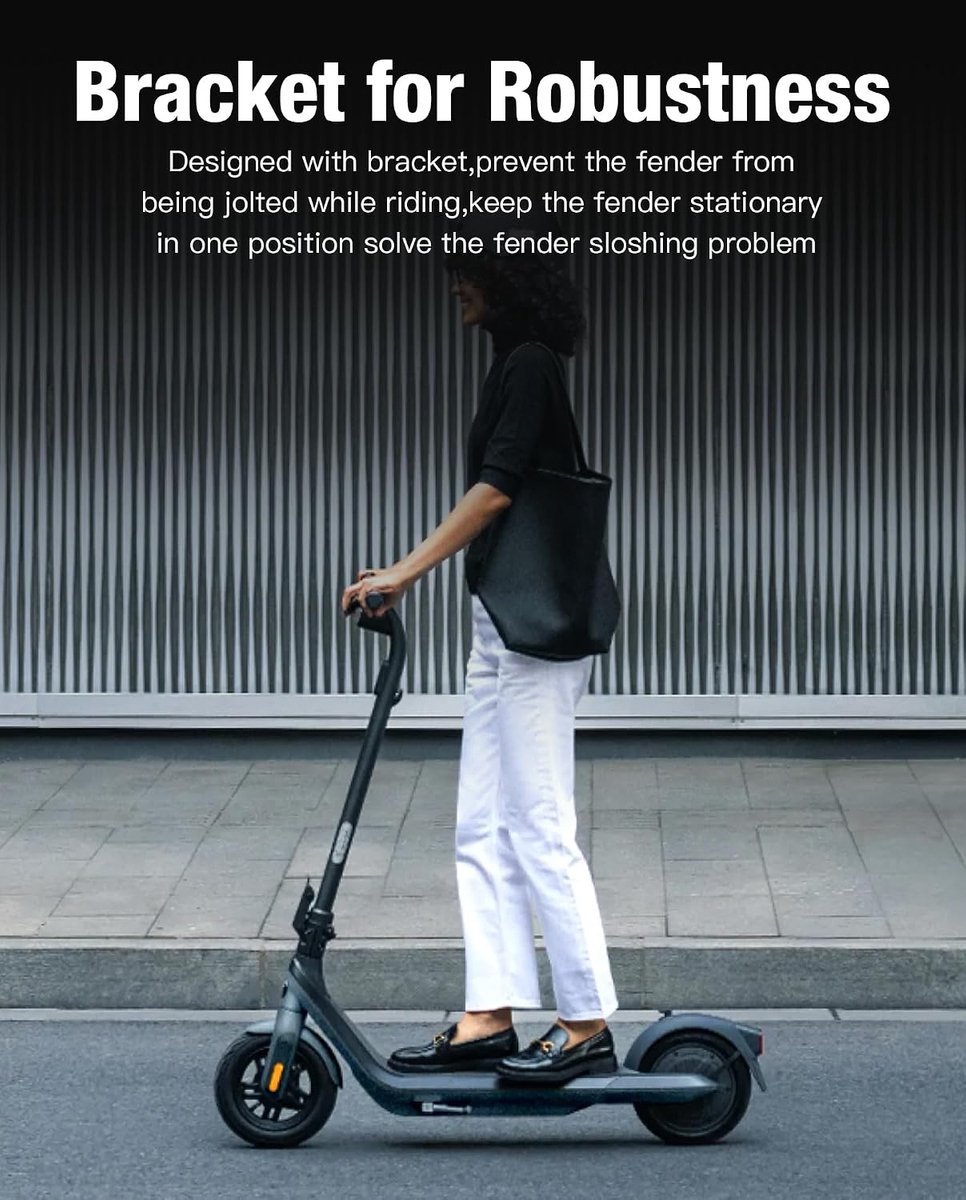 Rear fender mounting with hook and integrated rear light, compatible with Segway Ninebot E2 PRO / E2 PROD kickscooter - ShopVlot