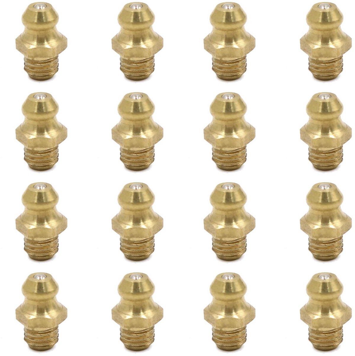 Solidchoice - 16 Stuks Messing Vetnippels voor Motor en Auto